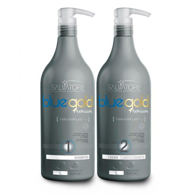 KIT SALVATORE BLUE GOLD PREMIUM 2X1000ML